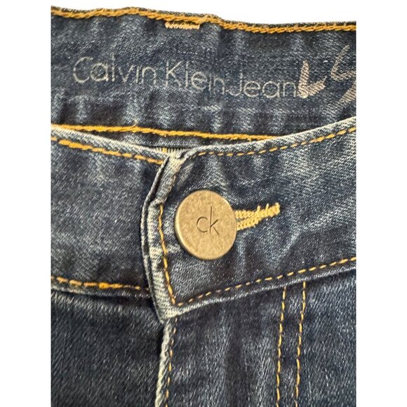 Calvin Klein Jeans Mens Straight Leg Denim Blue W36 L30 Stretch Cotton Blend Cas - Picture 3 of 9